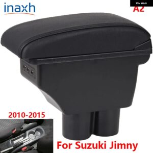 スズキ ジムニー アームレスト ジムニー 2010-15RETROPARTS アームレスト ボックス 収納 ボックス カーアクセサリー 3USB - A2 Black leather