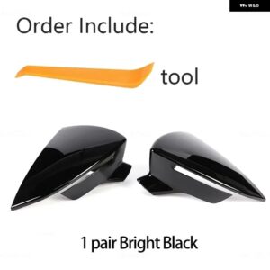 SEAT LEON LION 5F III ST FR CUPRA IBIZA 6F V KJ1 ARONA KJ7 カーボン黒交換用サイドミラー カバー キャップ - Gloss Black