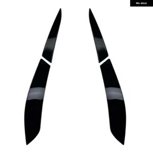 VW ゴルフ 6 スタンダード MK6 GTI R リア ヘッドライト アイブロウ 2008-13 テールライト カバー ランプ ステッカー - Gloss Black