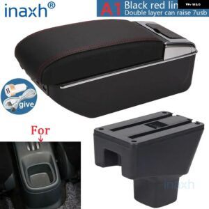 SUZUKI SX4 アームレスト ボックス 内装パーツ アッシュラック アームレスト レトロパーツ 収納 ボックス カーアクセサリー 内装詳細 USB - A2 Black black 7USB