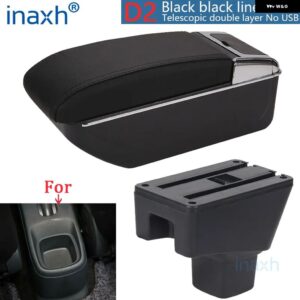 SUZUKI SX4 アームレスト ボックス 内装パーツ アッシュラック アームレスト レトロパーツ 収納 ボックス カーアクセサリー 内装詳細 USB - D2 Black black NoUSB