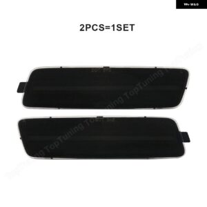 2個 LED サイドマーカーランプ VW ゴルフ MK6 ハッチバック ジェッタ MK6 スポーツワーゲン 2010-14 フロントバンパー リピーターランプ - Smoke lens
