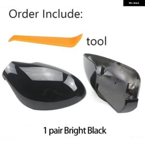 カーボンパターンミラー カバー ブラックミラー カバー セアト レオン MK1 1メートル 1999-2006 交換 スタイル カービューミラー カバー - black