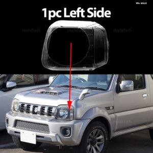 スズキ ジムニー JB23 JB33 JB43 JB53 1998-2017 ヘッドランプ ランプカバー ヘッドライト シェルクリアレンズ 交換ラ - 1pc Left Side