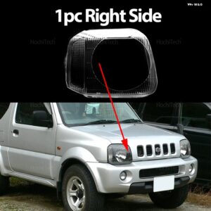 スズキ ジムニー JB23 JB33 JB43 JB53 1998-2017 ヘッドランプ ランプカバー ヘッドライト シェルクリアレンズ 交換ラ - 1pc Right Side