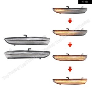 2X LED サイドミラー ウインカーライト PEUGEOT208 2008 2013-2020 LED ウィンカーライト シトロエン C3 2016-20 - Dynamic clear