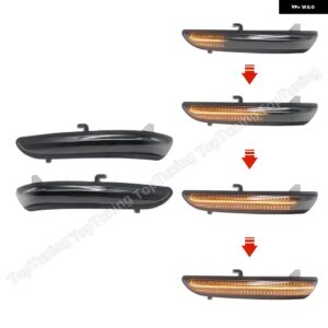 2X LED サイドミラー ウインカーライト PEUGEOT208 2008 2013-2020 LED ウィンカーライト シトロエン C3 2016-20 - Dynamic Smoke