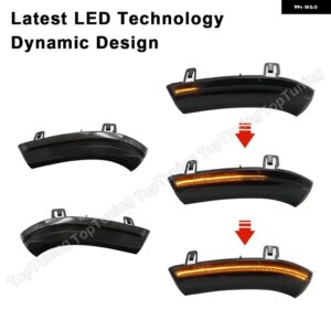 2個 ダイナミック LED サイドミラー ウインカーライト インジケータ ウィンカーランプ VW ゴルフ 5 6 GTI ジェッタ MK5 パサート B6 シャラン EOS ウサギ - Smoke Dynamic