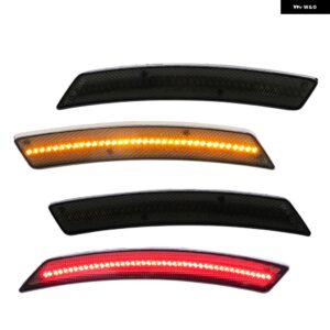 4個 LED フロントリア フェンダーサイド マーカーライト ミニクーパー R55 クラブマン R56 R57 R58 R59 ロードスター R60 カントリーマン R61 ペースマン - Smoke lens