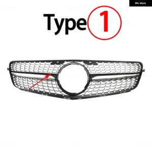 ABS カー スタイリング フロントキドニー グリル メルセデス W204 Cクラス セダン/サルーン C180 C200 C300 2008-2014 アクセサリー - Type 1