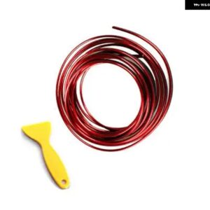 インテリア エッジギャップモールド 装飾 ストリップ トリム ライン 5メートル - Silver