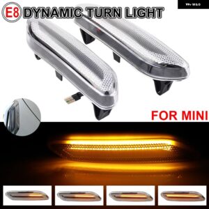 流水ウインカー LED ダイナミック ウィンカー ライト ミニ クーパー R60 カントリーマン R61 ペースマン サイド マーカー 点滅 インジケーター - Dynamic Crystal