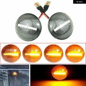車ダイナミックランド レンジローバー L322 2002-2012 LED サイドリピーターインジケータライト流れるサイドマーカー信号ランプ - Dynamic Crystal