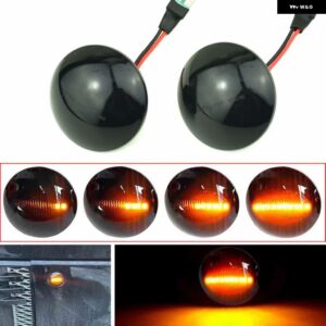 車ダイナミックランド レンジローバー L322 2002-2012 LED サイドリピーターインジケータライト流れるサイドマーカー信号ランプ - Dynamic Smoked