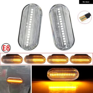 VW ゴルフ 3 4 ボーラ パサート 3B ポロ 6N 9N シャラン ヴェント サイドフェンダーハザード インジケーター LED ダイナミックウィンカー ライト - Dynamic Crystal