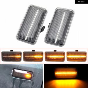 2個 ダイナミック流れる LED サイドマーカー インジケーター VW ゴルフ 3 パサート B3 ヴェント ジェッタ シート コルドバ イビサ 2 シーケンシャル ウイン - Dynamic Crystal