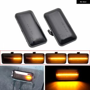 2個 ダイナミック流れる LED サイドマーカー インジケーター VW ゴルフ 3 パサート B3 ヴェント ジェッタ シート コルドバ イビサ 2 シーケンシャル ウイン - Dynamic Smoked