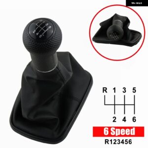 12MM 5/6スピード ギア 装飾 ギア シフト ノブ VW 2003-2008 ゴルフ 4 IV MK4 GTI R32 ジェッタ JDM シフト ノブシフター ノブ - 6 Speed5