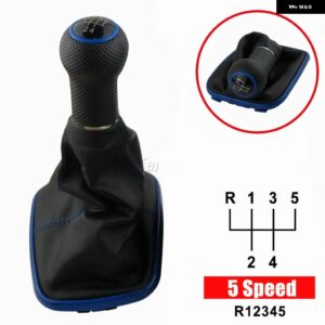 12MM 5/6スピード ギア 装飾 ギア シフト ノブ VW 2003-2008 ゴルフ 4 IV MK4 GTI R32 ジェッタ JDM シフト ノブシフター ノブ - 5 Speed6