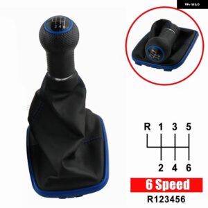 12MM 5/6スピード ギア 装飾 ギア シフト ノブ VW 2003-2008 ゴルフ 4 IV MK4 GTI R32 ジェッタ JDM シフト ノブシフター ノブ - 6 Speed7