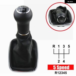 12MM 5/6スピード ギア 装飾 ギア シフト ノブ VW 2003-2008 ゴルフ 4 IV MK4 GTI R32 ジェッタ JDM シフト ノブシフター ノブ - 5 Speed8