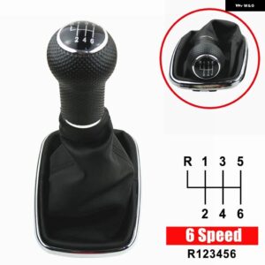 12MM 5/6スピード ギア 装飾 ギア シフト ノブ VW 2003-2008 ゴルフ 4 IV MK4 GTI R32 ジェッタ JDM シフト ノブシフター ノブ - 6 Speed9