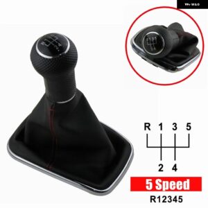 12MM 5/6スピード ギア 装飾 ギア シフト ノブ VW 2003-2008 ゴルフ 4 IV MK4 GTI R32 ジェッタ JDM シフト ノブシフター ノブ - 5 Speed2