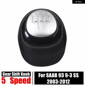 5/6スピード ギア シフト ノブレザーゲートル ブーツ カバー SAAB 93 9-3 SS 2003-2012 レバー シフター スティックハンドルボール マニュアル - R12345
