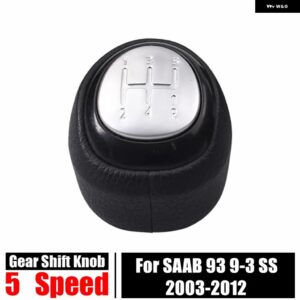 5/6スピード ギア シフト ノブレザーゲートル ブーツ カバー SAAB 93 9-3 SS 2003-2012 レバー シフター スティックハンドルボール マニュアル - 12345R