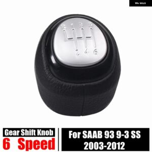5/6スピード ギア シフト ノブレザーゲートル ブーツ カバー SAAB 93 9-3 SS 2003-2012 レバー シフター スティックハンドルボール マニュアル - R123456