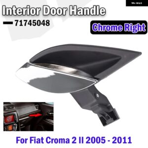 カー スタイリング 左/右側 フロントリア インテリア ドアハンドル フィアットクロマ 2 II 38657 - right