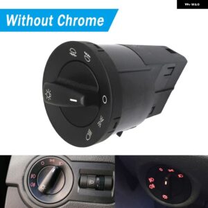 VW パサート B5 B5.5 ゴルフ ジェッタ ボラ MK4 ポロ 9N 9N3 ルポ トランスポッター クローム ヘッドライト コントロール スイッチ フォグ ライト ノブ - NO Chrome