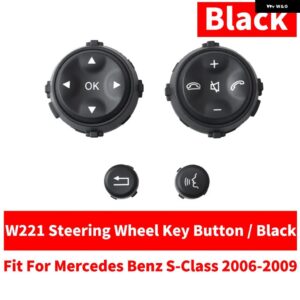 フロント左/右/中央中央 エアコン A/C ベント グリル スライダー アウトレット タブクリップリペアキット BENZ W164 ML GL - W221 Black