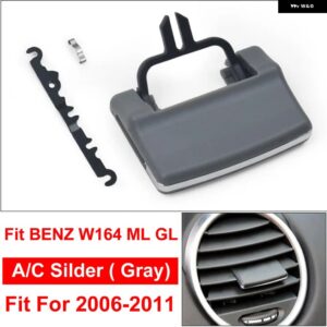 フロント左/右/中央中央 エアコン A/C ベント グリル スライダー アウトレット タブクリップリペアキット BENZ W164 ML GL - 1x W164 Gray Slider