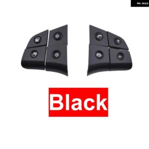 フロント左/右/中央中央 エアコン A/C ベント グリル スライダー アウトレット タブクリップリペアキット BENZ W164 ML GL - W164 Black