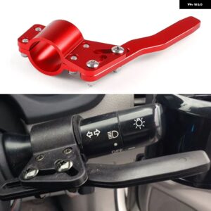 カー スタイリング 調整 ステアリングホイール ターンロッド 延長 ウインカーレバーポジションアップキット カーアクセサリーアルミ - Red