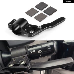 カー スタイリング 調整 ステアリングホイール ターンロッド 延長 ウインカーレバーポジションアップキット カーアクセサリーアルミ - black