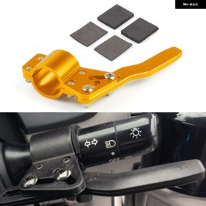 カー スタイリング 調整 ステアリングホイール ターンロッド 延長 ウインカーレバーポジションアップキット カーアクセサリーアルミ - Gold