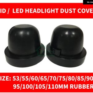 2個 HID LED ヘッドライト 車 防塵 ゴム ハウジング カバー キャップ自動シール 防水 スタイリング サイズ 70/75/80/85/90/95/100/105MM - Inner Diamter 70mm
