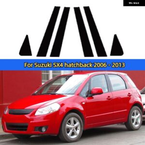 スズキ SX4 ハッチバック スイフト 5ドア SX4 S-CROSS ピラー ポストドアサイドウィンドウ トリム ステッカー カバー 装飾 - For Suzuki SX4 hatch