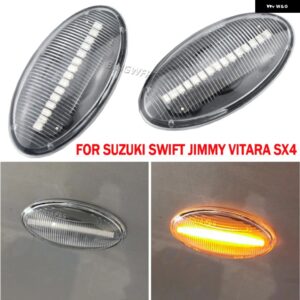 スズキ サイドマーカー ウィンカーライト LED ダイナミックシーケンシャル ウインカーライト アンバー インジケーター スイフトジミービターラ - Dynamic Crystal