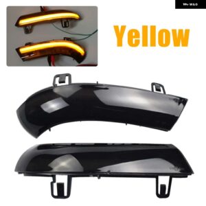 LED ブルー ダイナミックウィンカー ウインカーシーケンシャルサイドミラー インジケーター ライト VW ゴルフ 5 GTI ジェッタ MK5 パサート B5.5 B6 - Yellow