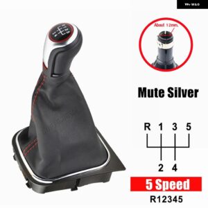 VW ゴルフ /ラビット/ジェッタ MK5 2004-2009 VW ゴルフ /ジェッタ MK6 2010-2014 ギア シフト ノブレバー シフター - 5 Speed6