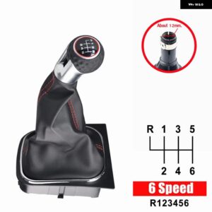 ギア シフト ノブレバー シフター VW ゴルフ /ラビット/ジェッタ MK5 2004-2009 VW ゴルフ /ジェッタ MK6 2010-2014 - 6 Speed4