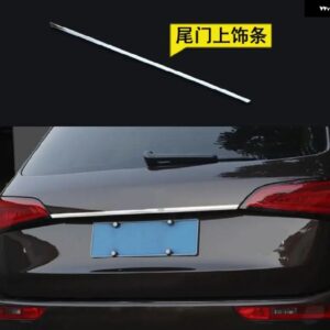 カー スタイリング Q5 2009-16 外装 ステンレス リア トランク スチーマー蓋カバー トリム 1個 - a