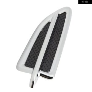 フロント マッドガード ベントモールディング クローム スタイリッシュ 簡単取り付け マッド フラップ インサート ベントモールディング トリム エスケープ - Left