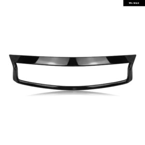 インフィニティ Q50 Q50S 2018-2024 カーボンルックフロント グリル トリム オーバーレイカバー ストリップアドオン バンパー フード グリル ベゼル リム - Glossy Black