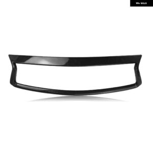 インフィニティ Q50 Q50S 2018-2024 カーボンルックフロント グリル トリム オーバーレイカバー ストリップアドオン バンパー フード グリル ベゼル リム - Carbon Fiber Look