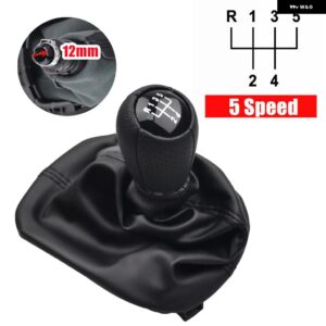 スタイリング 5/6スピード シフター マニュアル ギア シフト ノブ ブーツ シートレオン 1 MK1 トレド II MK2 1998-02-2005 - 5 speed