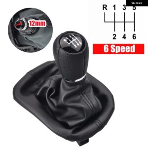 セアトレオン 1 MK1 トレド II MK2 1998-2005 カー スタイリング 5/6スピード シフター マニュアル ギア シフト ノブと ブーツ - 6 speed